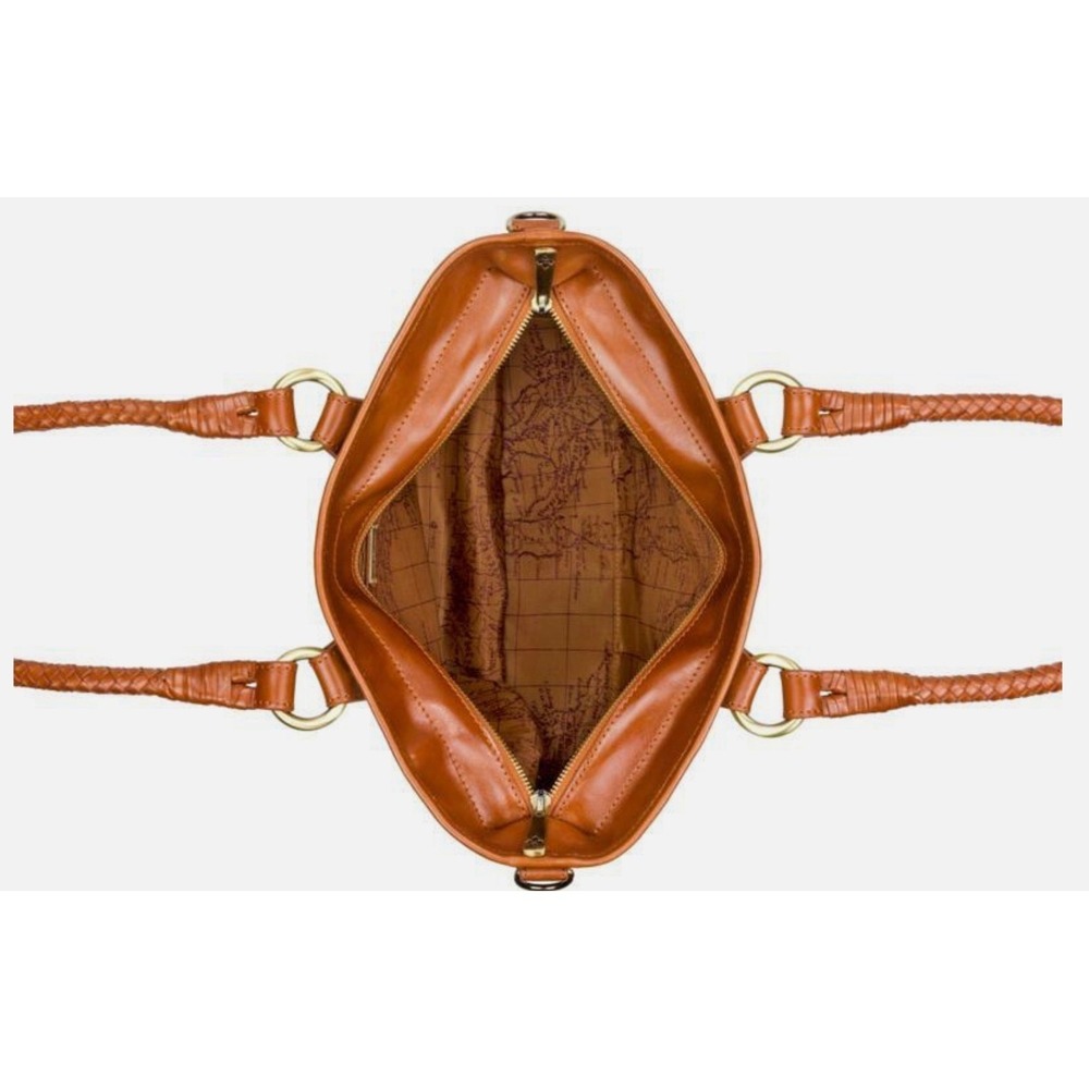 Patricia Nash LESINA Discovery Tapestry & Leather Tan Tote NEW $399 309 OF 400 - Picture 3 of 16